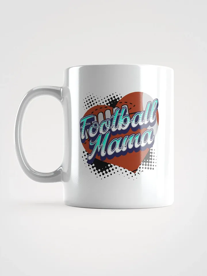 Mama Heart Football Mug product image (1)