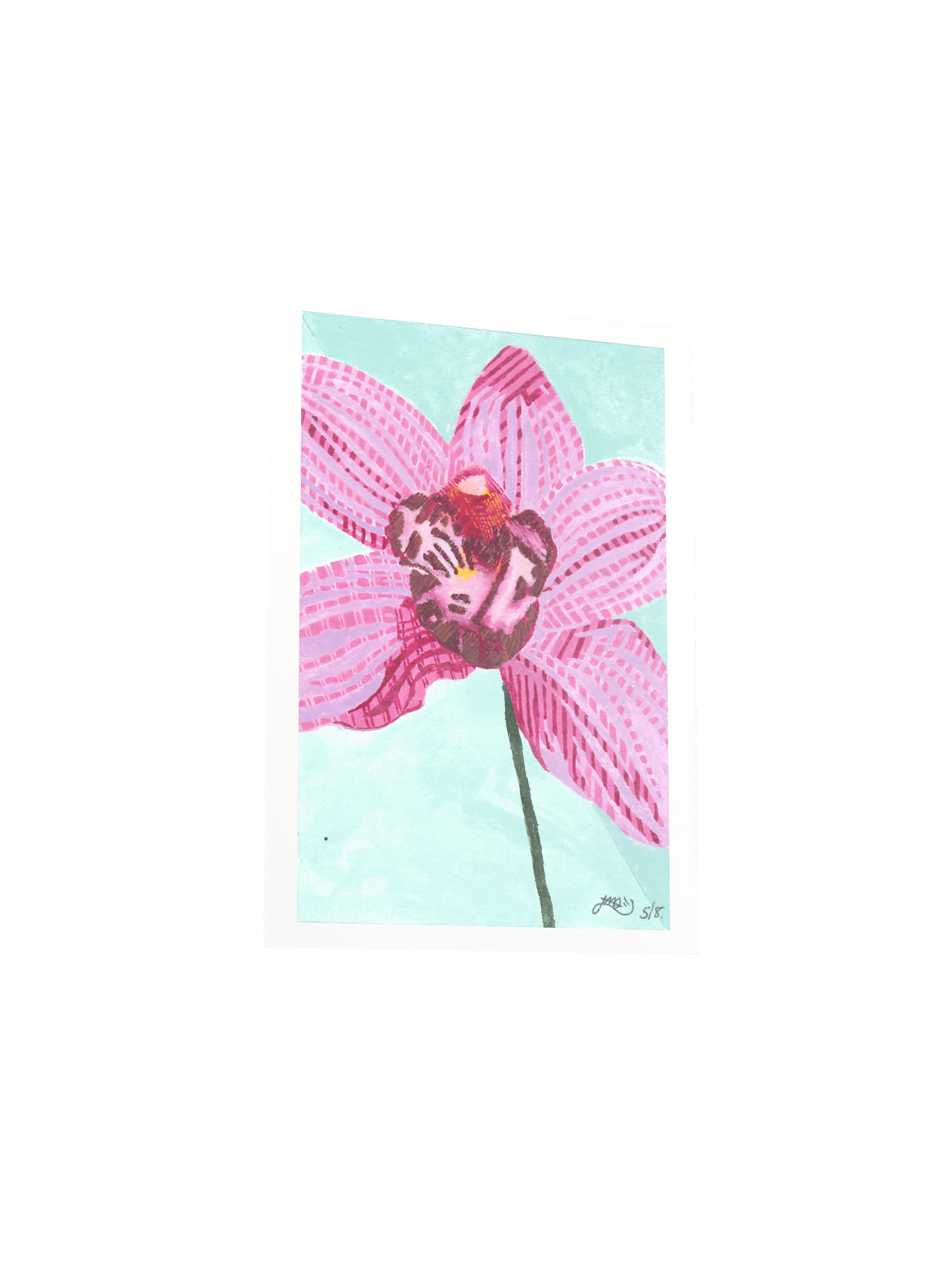 Memory Orchid ( 5"x7" Poster/Matt) product image (3)
