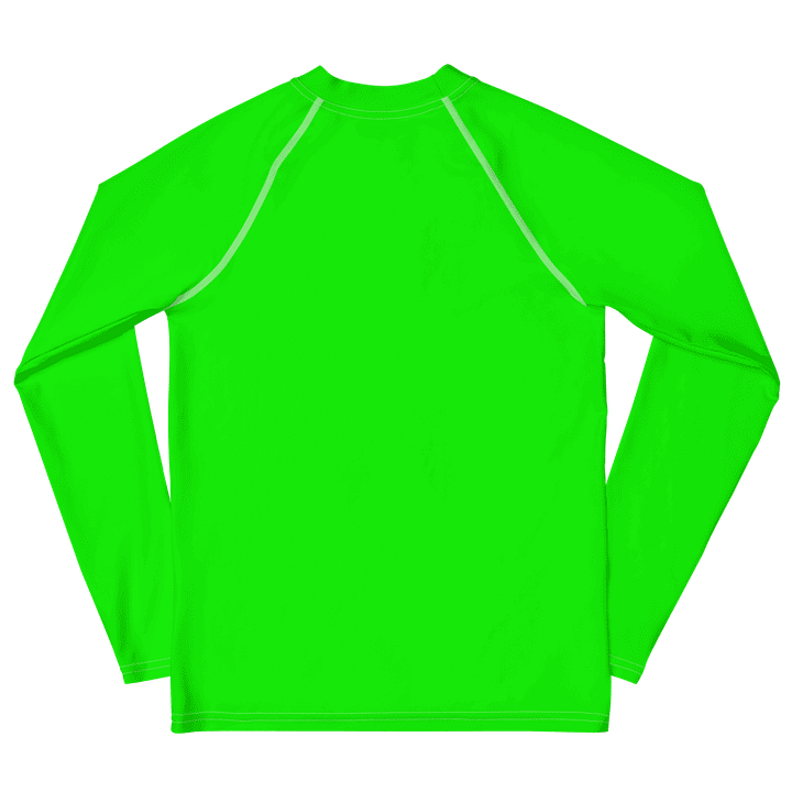 Wild Green Neon Youth Rash Guard product image (2)