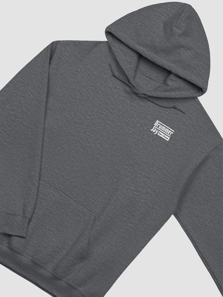 DrummerJay Hoodie (NEW WHITE LOGO) product image (1)