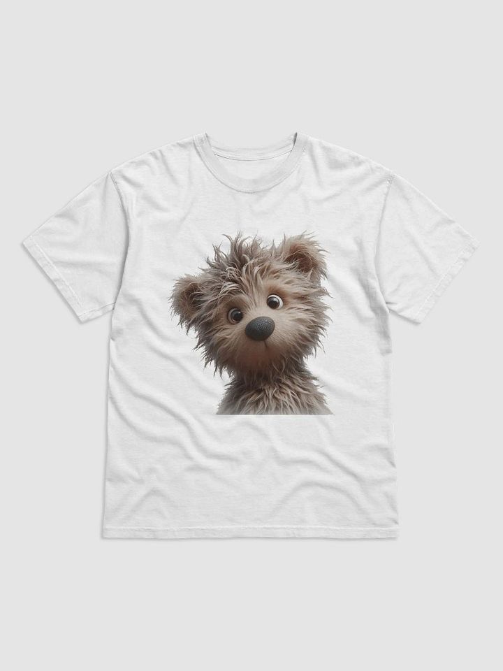 Surprised Teddy Bear #Humorous Heavyweight White T-Shirt product image (1)