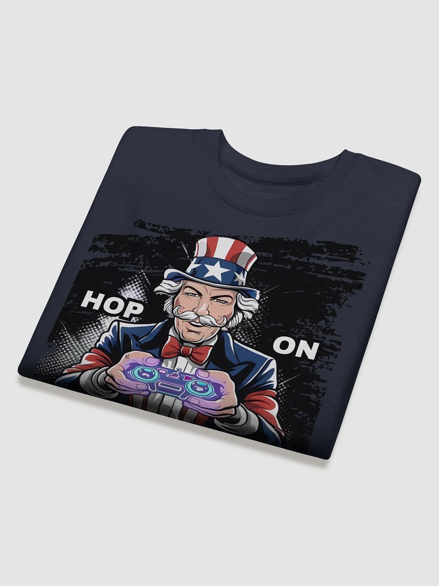 Hop On Fortnite Uncle Sam's Fortnite Command Premium Cotton Sweatshirt product image (3)
