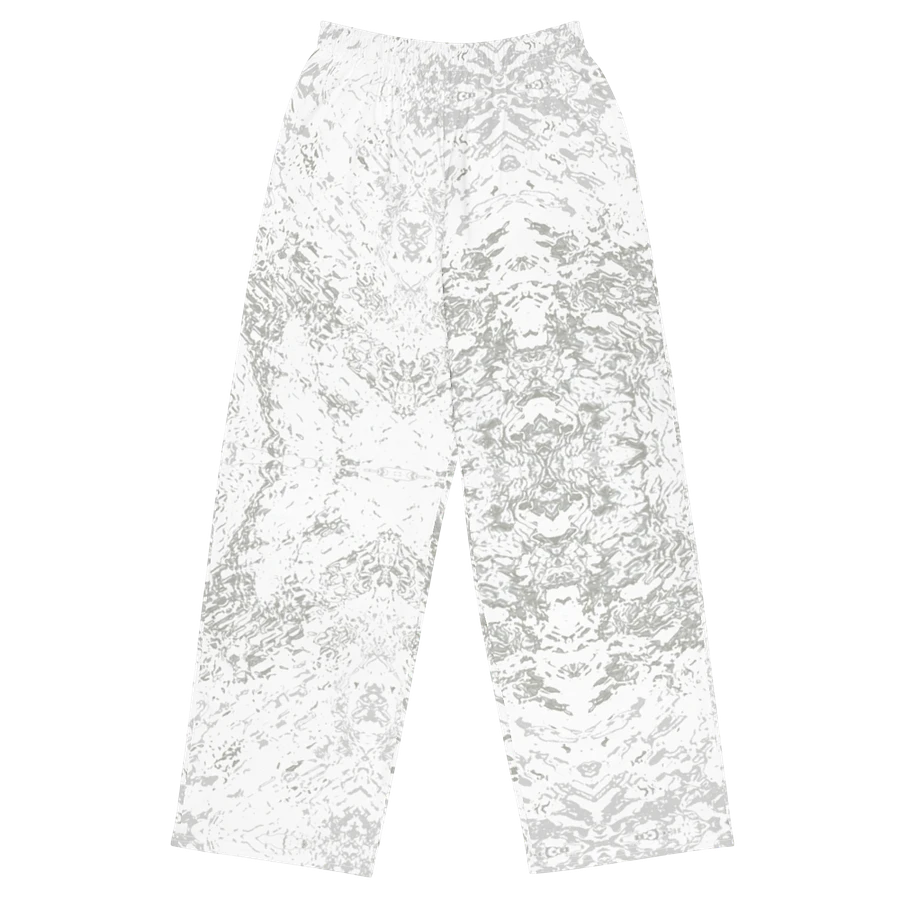 Abstract Pale Monochrome Unisex Wide Leg Trousers product image (7)