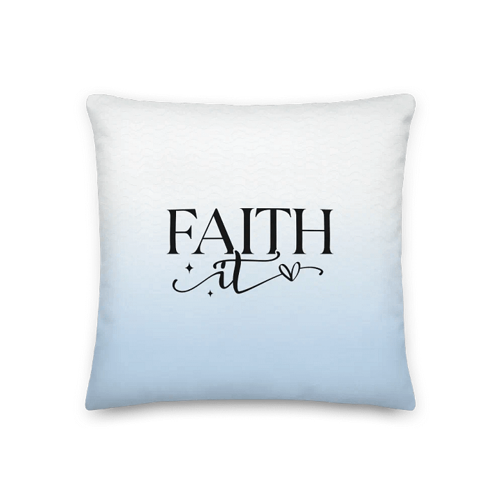 Faith It Till You Make It Pastel Decorative Pillow product image (1)