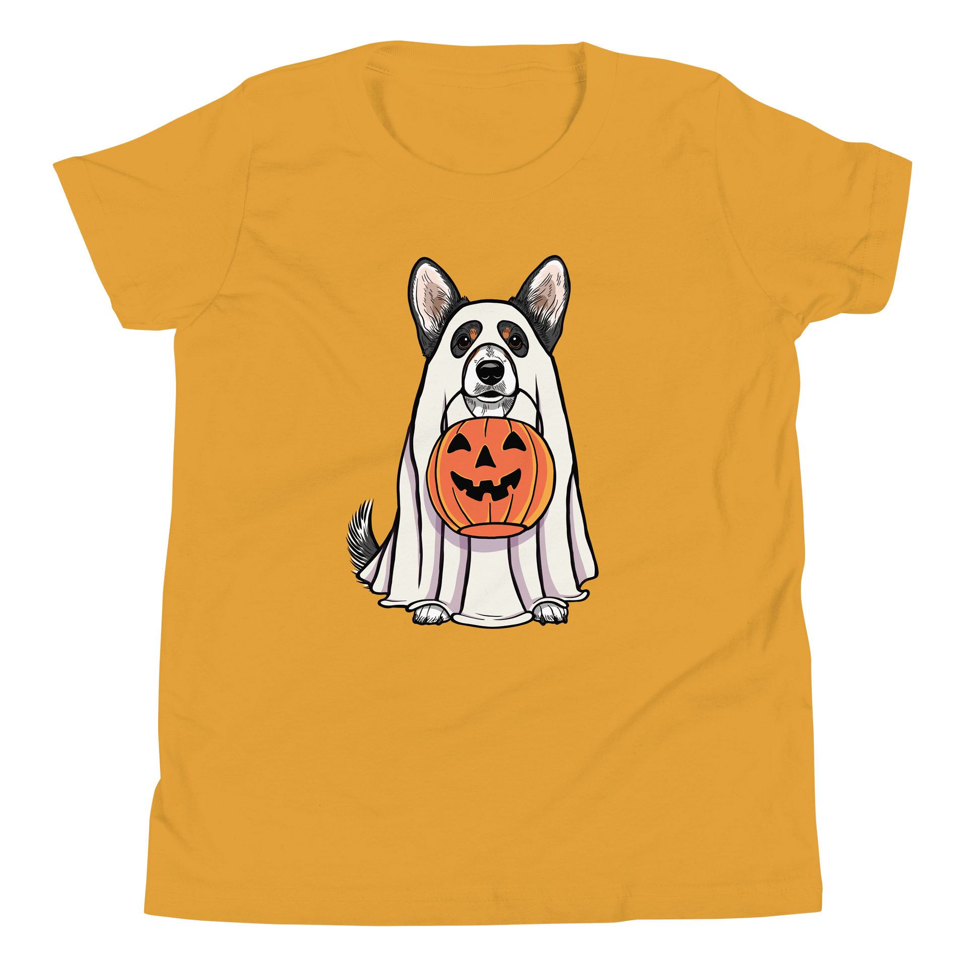 Halloween Cardigan Welsh Corgi(Tricolor) Youth T-Shirt product image (5)