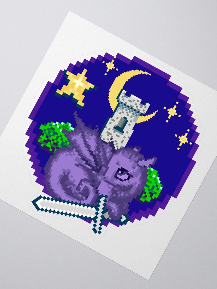 Dreaming of Quests (Night Dragon Version) Kiss-Cut Sticker product image (2)