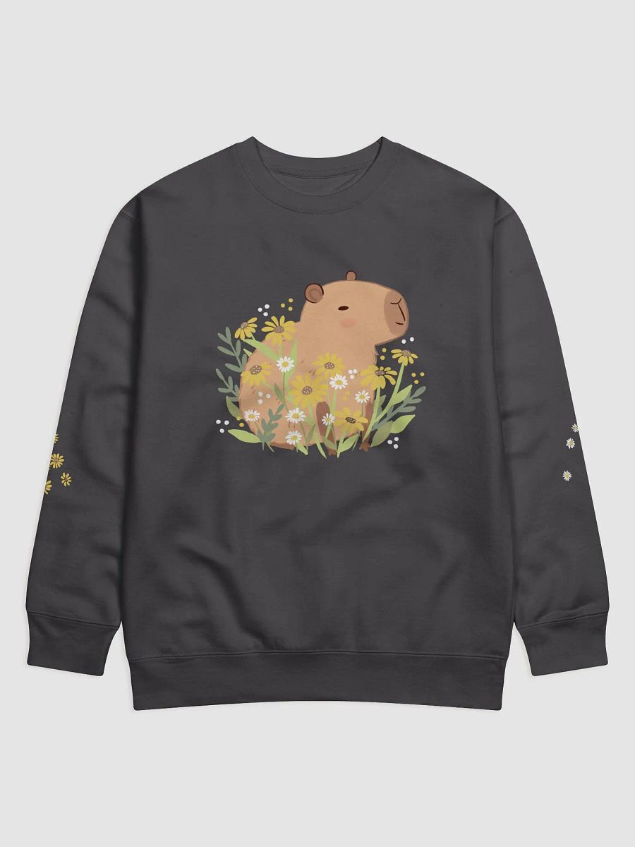 Capybara daisy Bloom Unisex Sweatshirt product image (1)