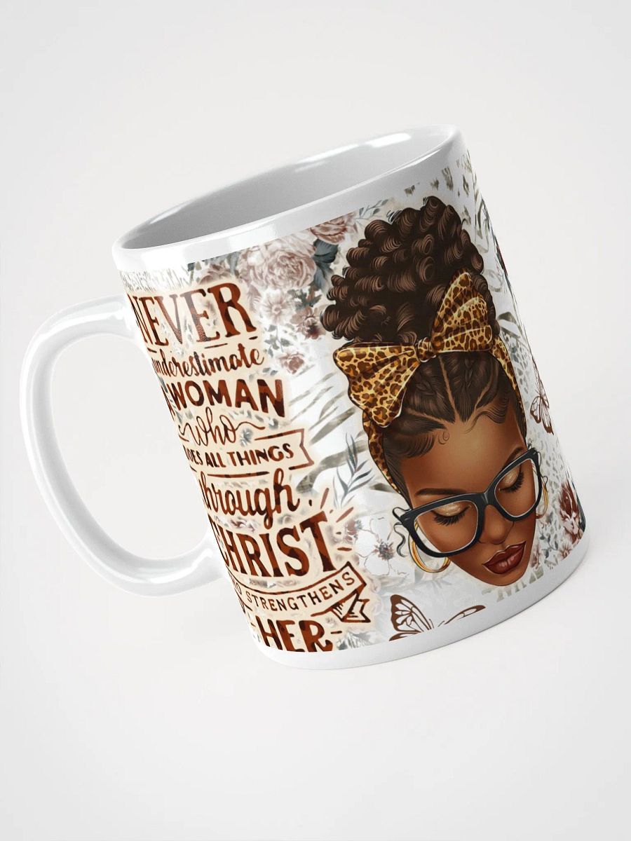 Bible Quote Christian Bible Verse Mug | Inspirational Scripture Coffee Mug | Faith-Based Gift | Melanin Woman Christian Mug | Religious Bible Quote Mug product image (7)
