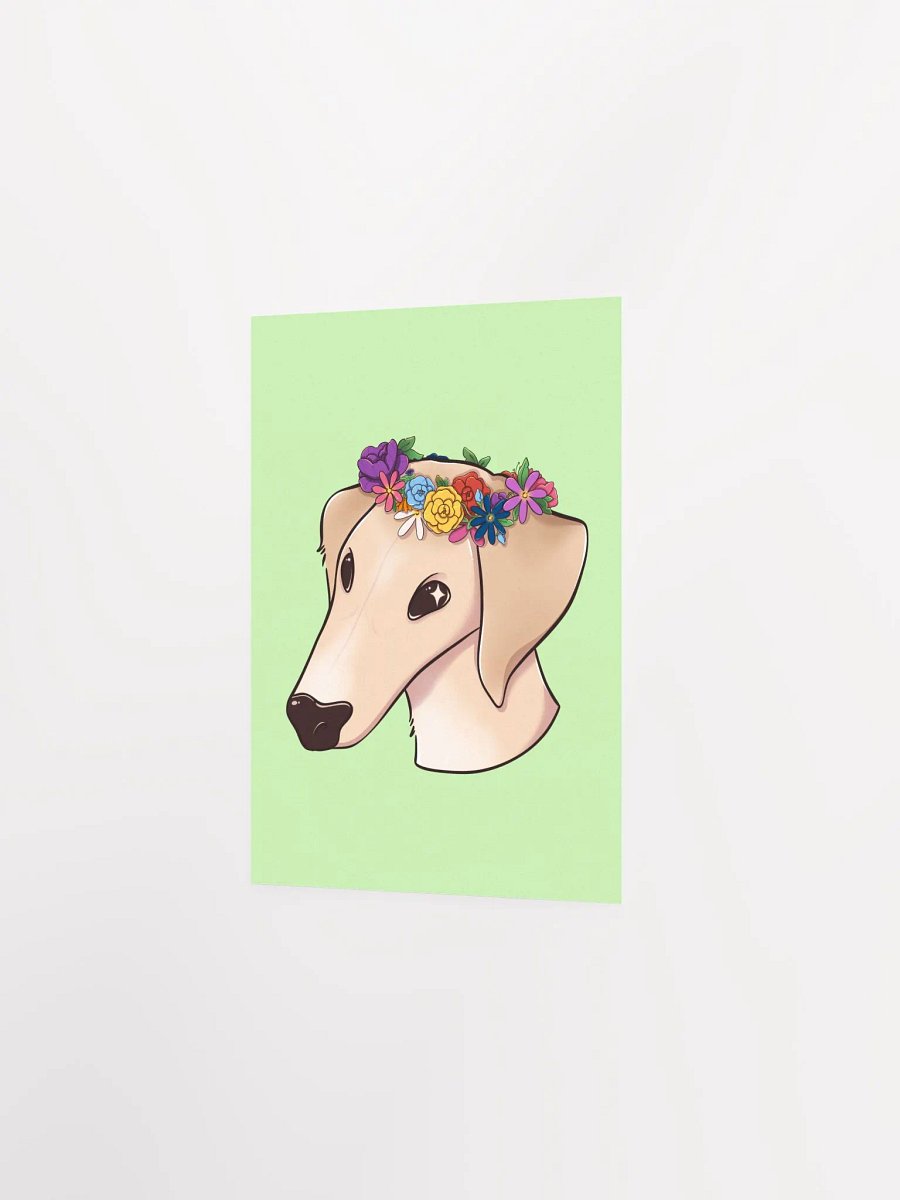 Joey 'Flower Crown' Print - Green product image (8)