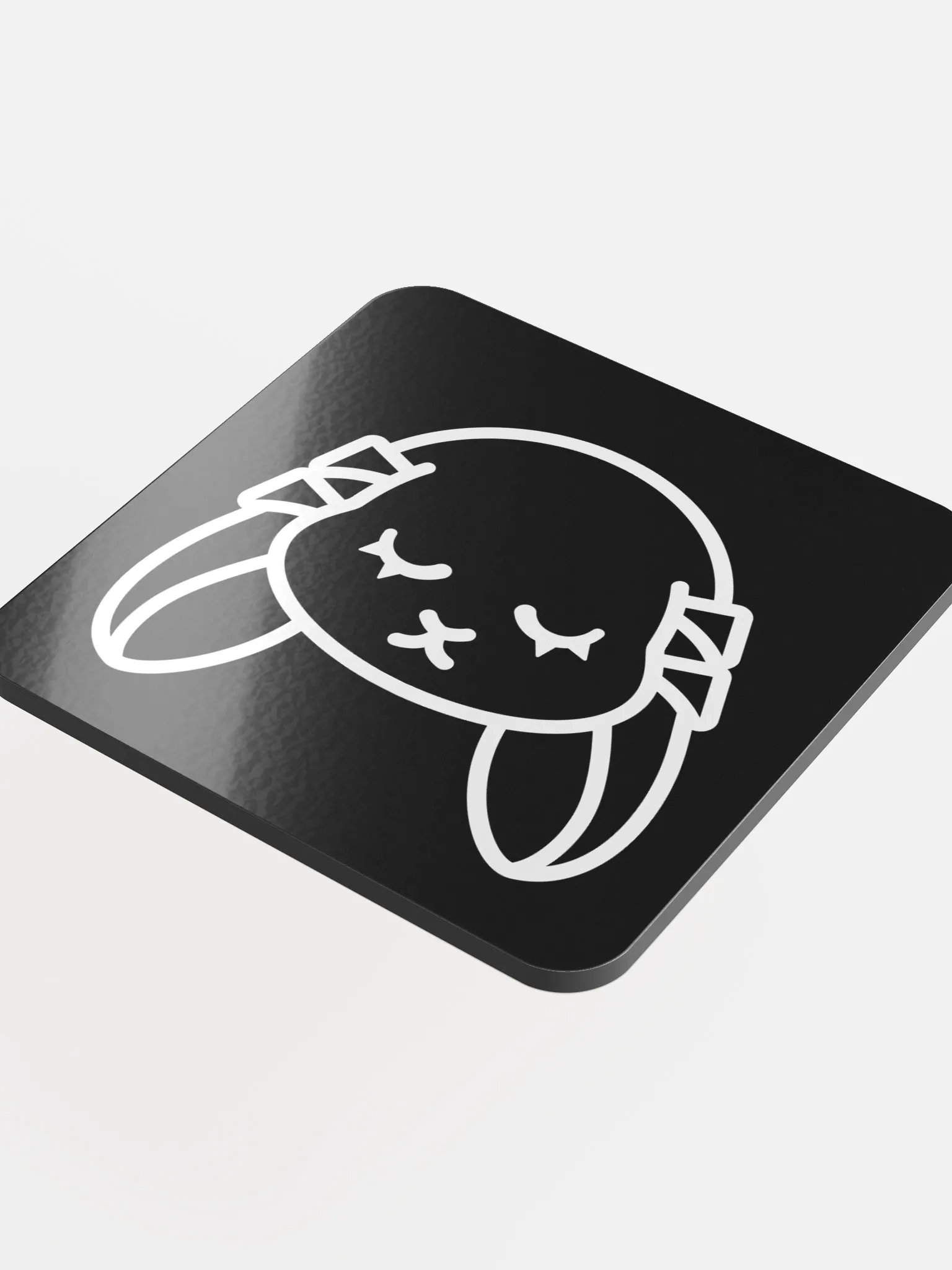 Dark Lop Bunny Cork Coaster product image (4)