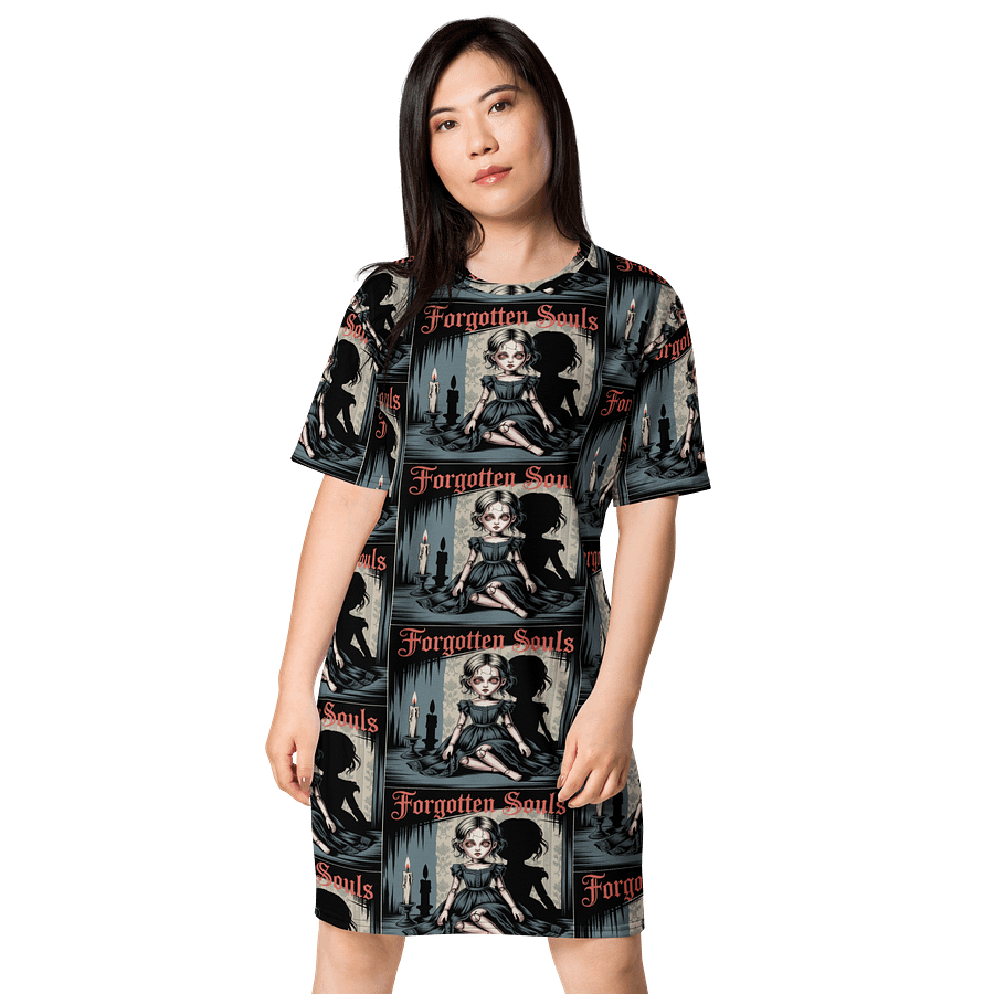 Midnight Veil Designs Gothic Fantasy 'Forgotten Souls' All-Over Print T-Shirt Dress product image (1)