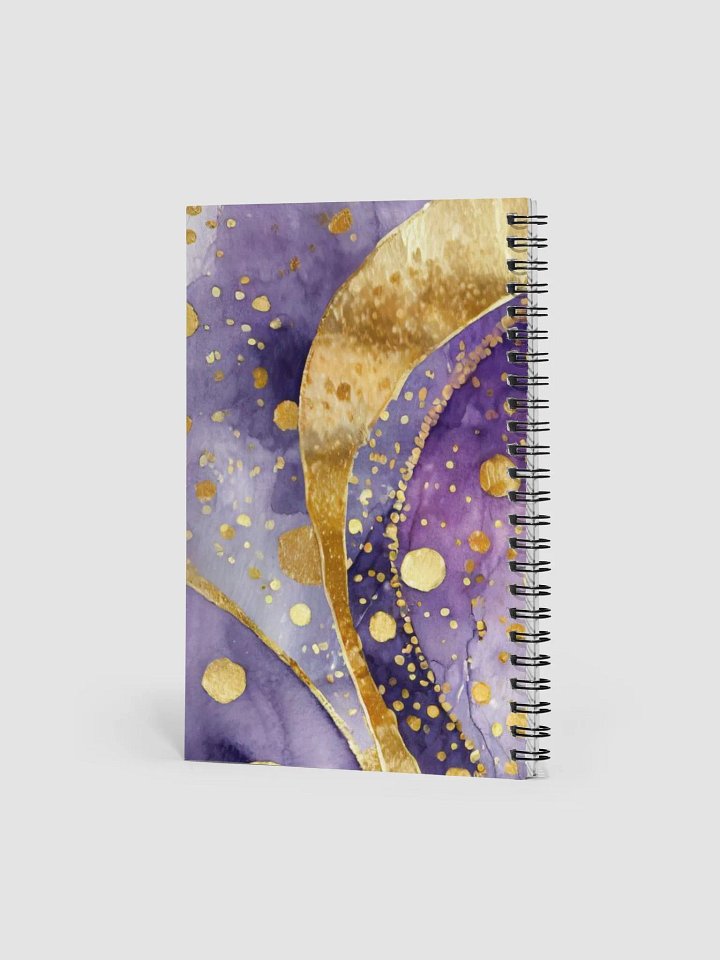 Golden Swirls Spiral Notebook product image (2)