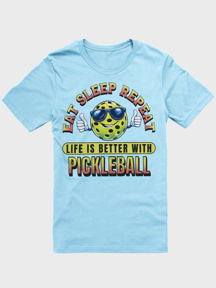 Eat Sleep Repeat Pickleball Thumbs Up Paradise Tee product image (1)