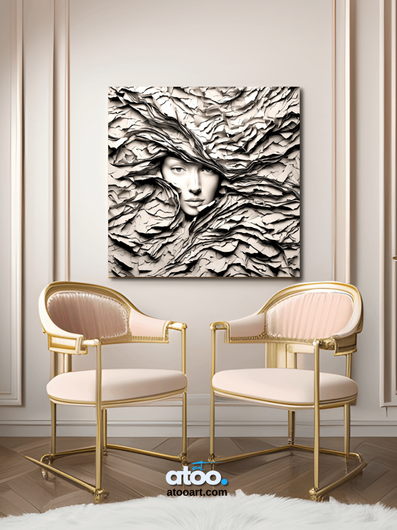Paper Collection | Dance of Elegance | Canvas Art Painting product image (5)