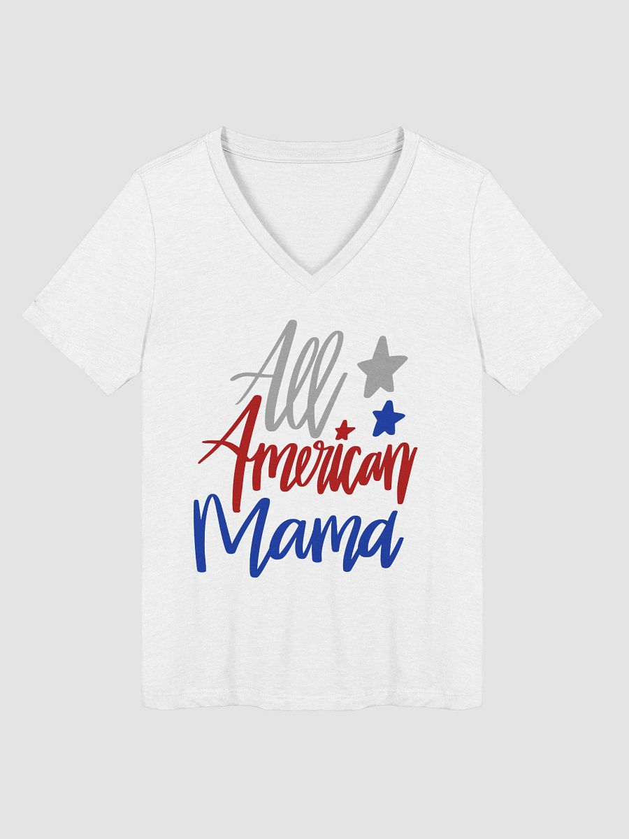 All American Mama Relaxed V-Neck Tee product image (1)