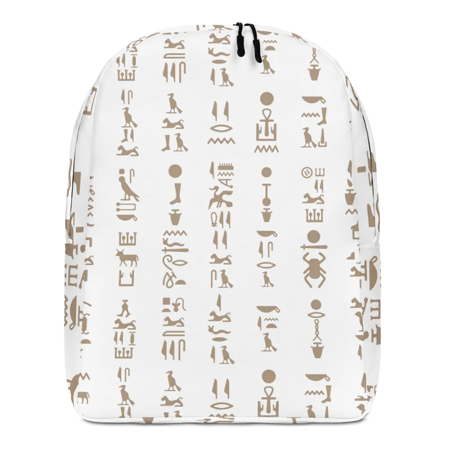 Isis White Hieroglyphs Backpack product image (1)