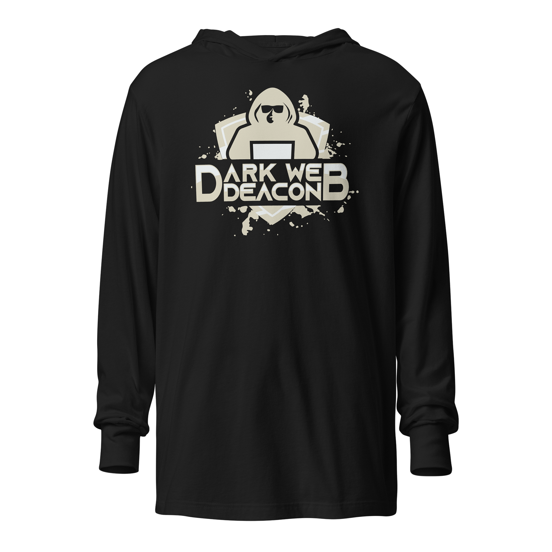 DWD Long Sleeve Light Hoodie - Grey/White Logo product image (1)