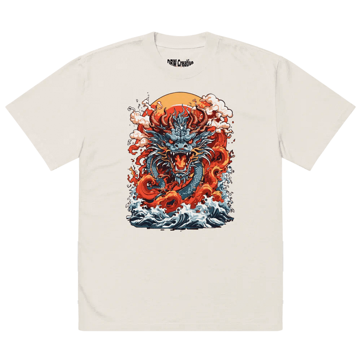 Crimson Dragon Oversized T-Shirt product image (2)