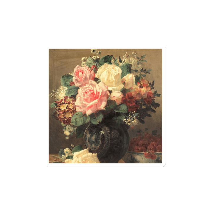 Still Life with Roses and Raspberries – Die-Cut Sticker product image (2)
