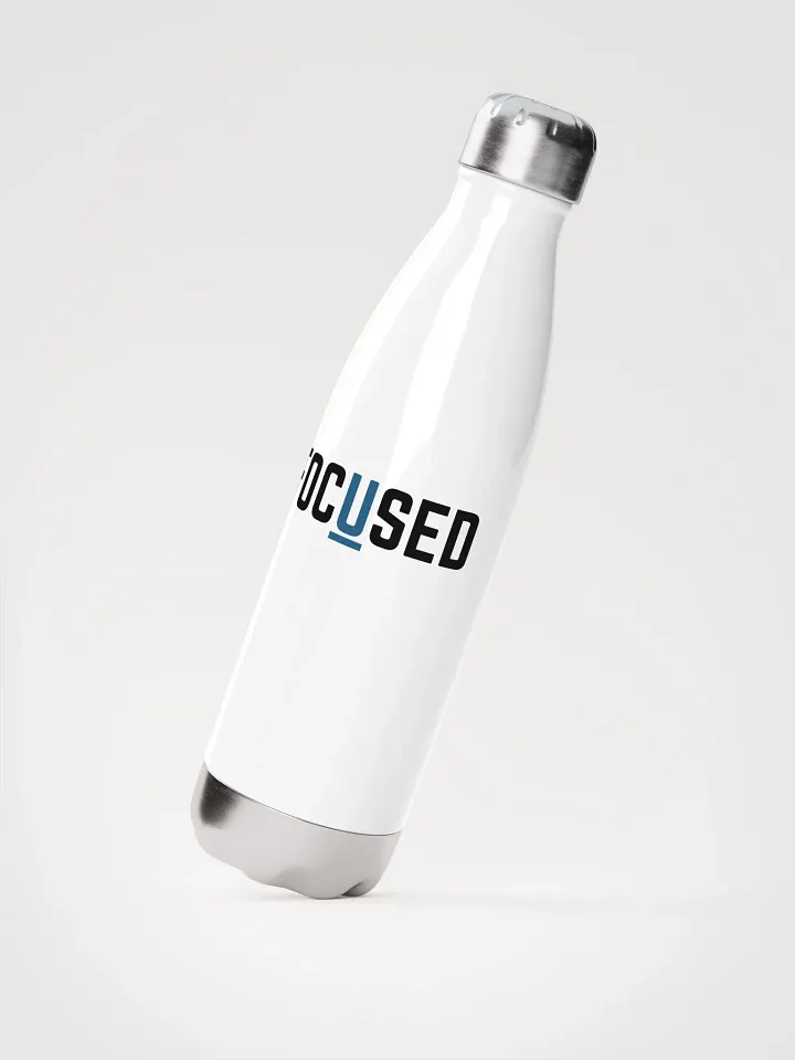 FOCUSED Stainless Steel Water Bottle (White) product image (2)