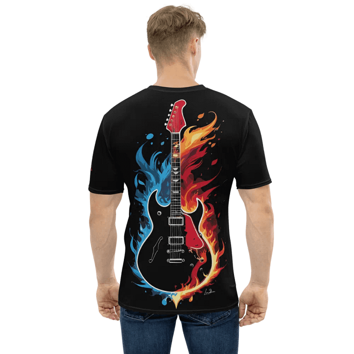 Fire and Water Guitar - Print Tee product image (2)