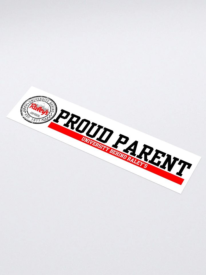 UBR Proud Parent Bumper Sticker product image (1)