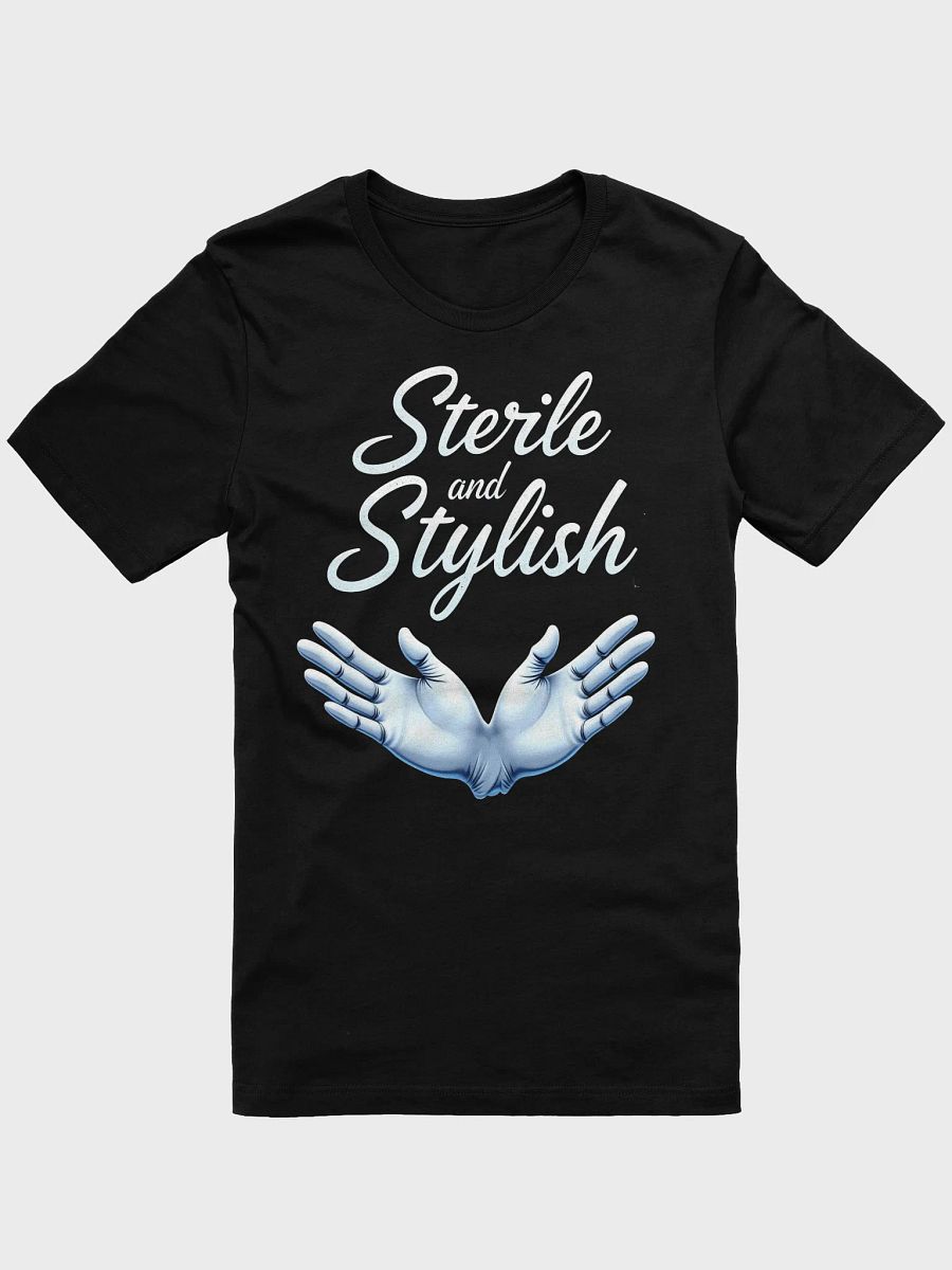 Sterile & Stylish Blue Gloves T-Shirt product image (2)