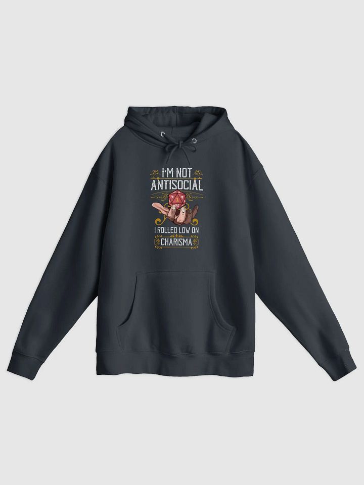 I’m Not Antisocial, I Rolled Low on Charisma Hoodie - Low Charisma, High Humor product image (1)