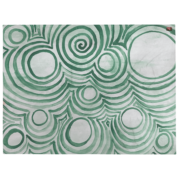 "Green Swirl" Blanket product image (2)