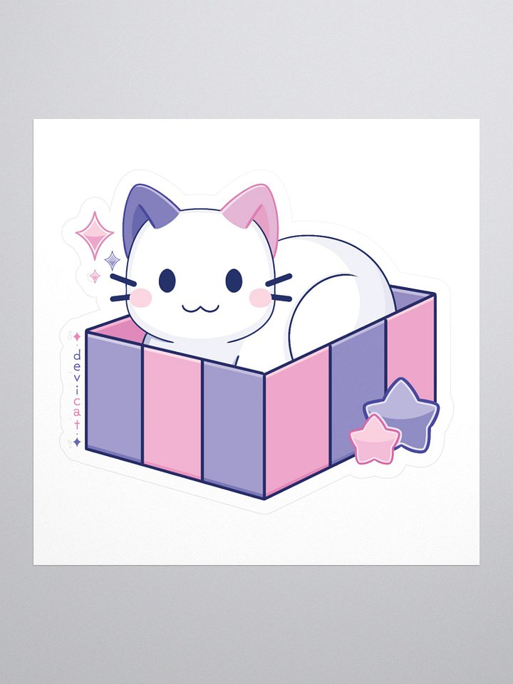 CandiCat Cat In A Box 2023 Sticker product image (1)