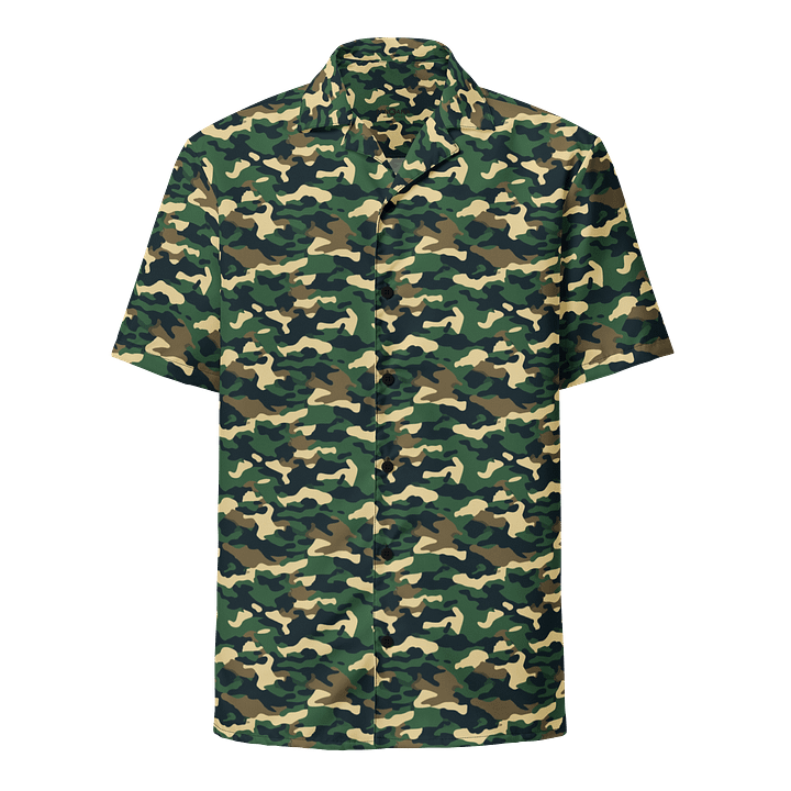 Jungle Camo Men’s Button-Up Shirt product image (1)