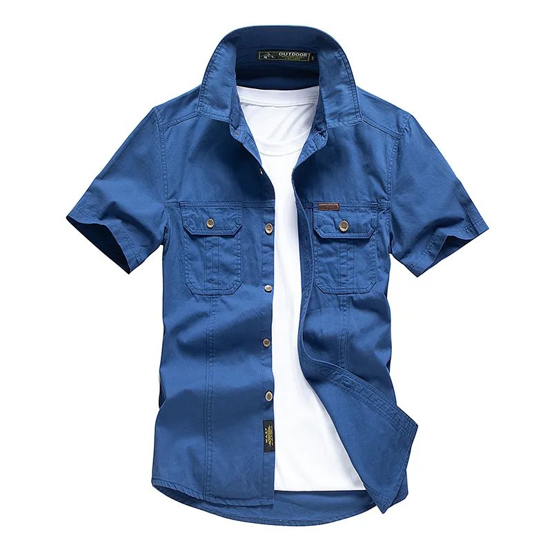 Short Sleeve Shirt Men's Cotton Work Shirt product image (3)