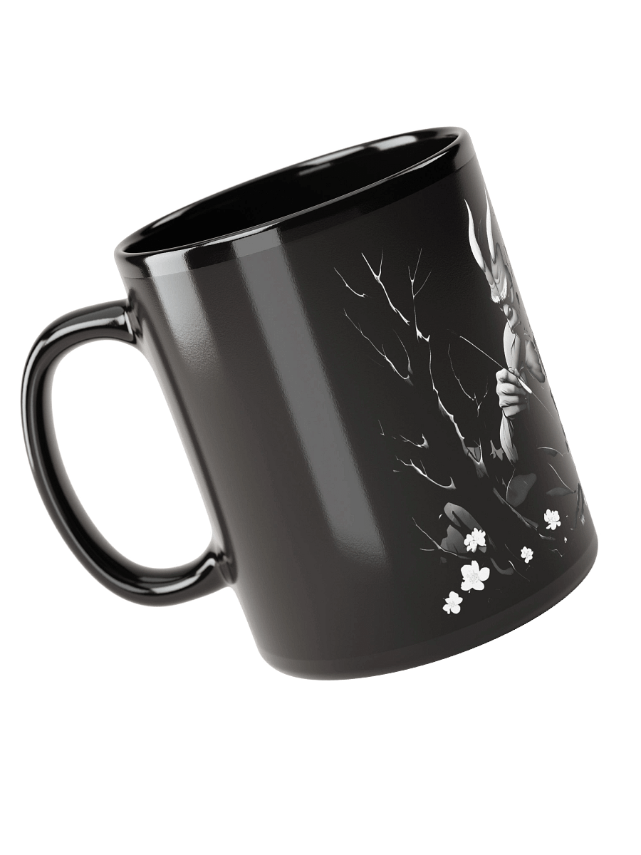 Intimidating Oni Demon Art Black Glossy Mug product image (5)