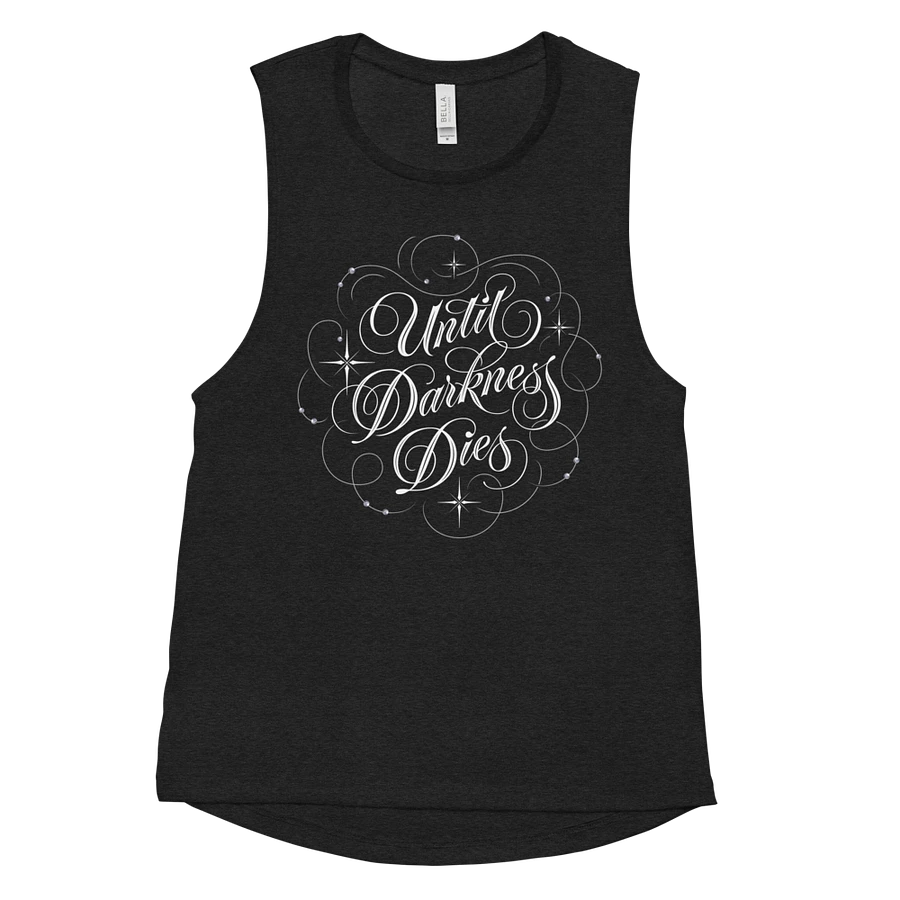 Until Darkness Dies (swirls design) Bella+Canvas Women's Flowy Muscle Tank product image (11)