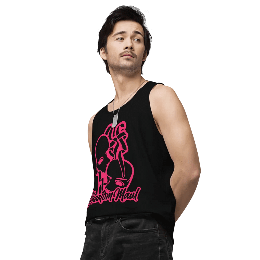Hot Pink Big logo Men's Tank Top product image (18)