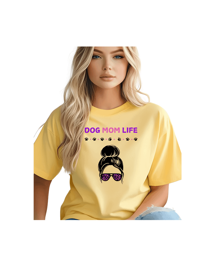 Dog Mom Life - Cool Lady in Cheetah Sunglasses Comfort Colors T-Shirt product image (1)