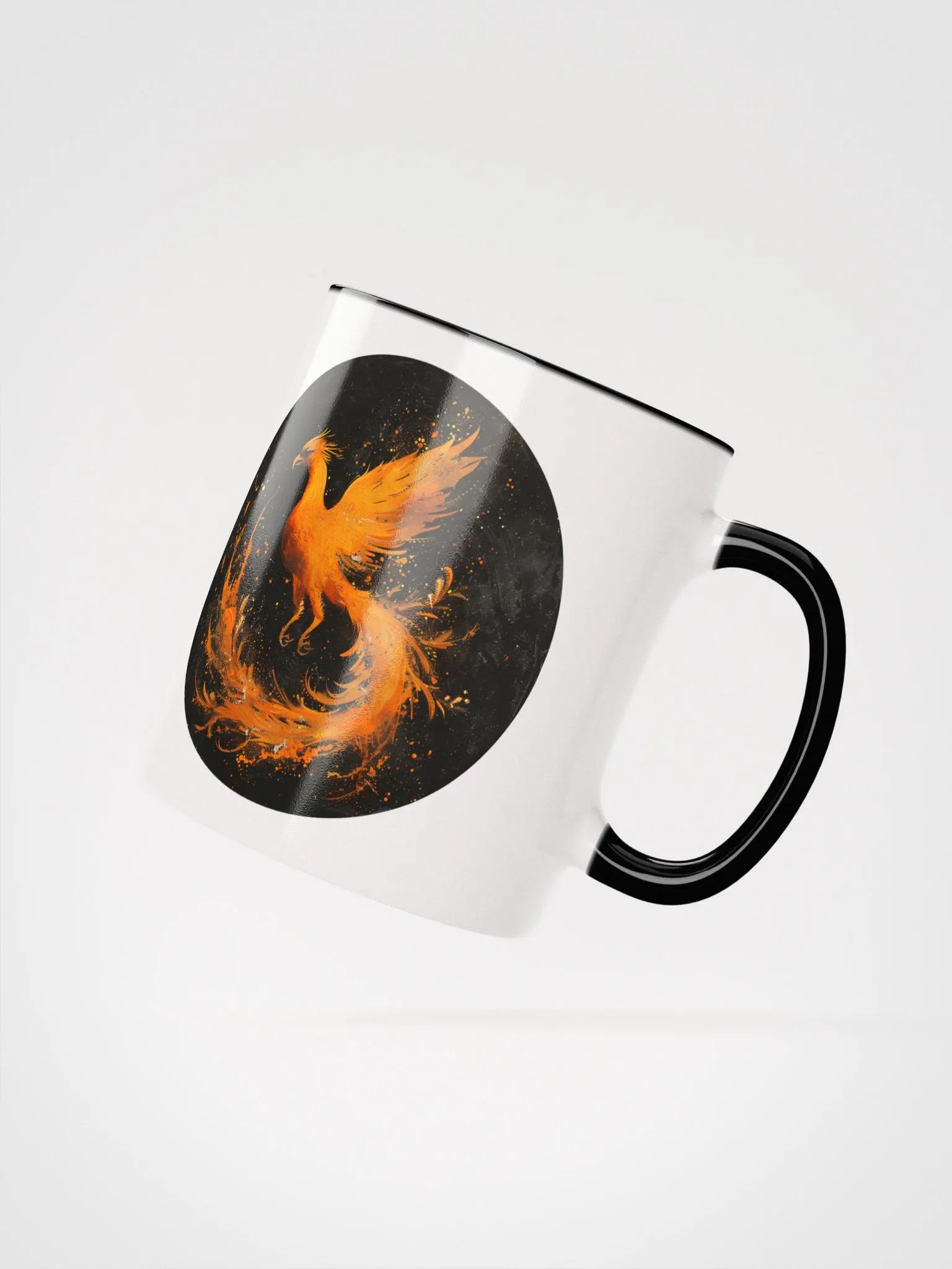 The Phoenix Ceramic Mug with Black Color Inside product image (4)