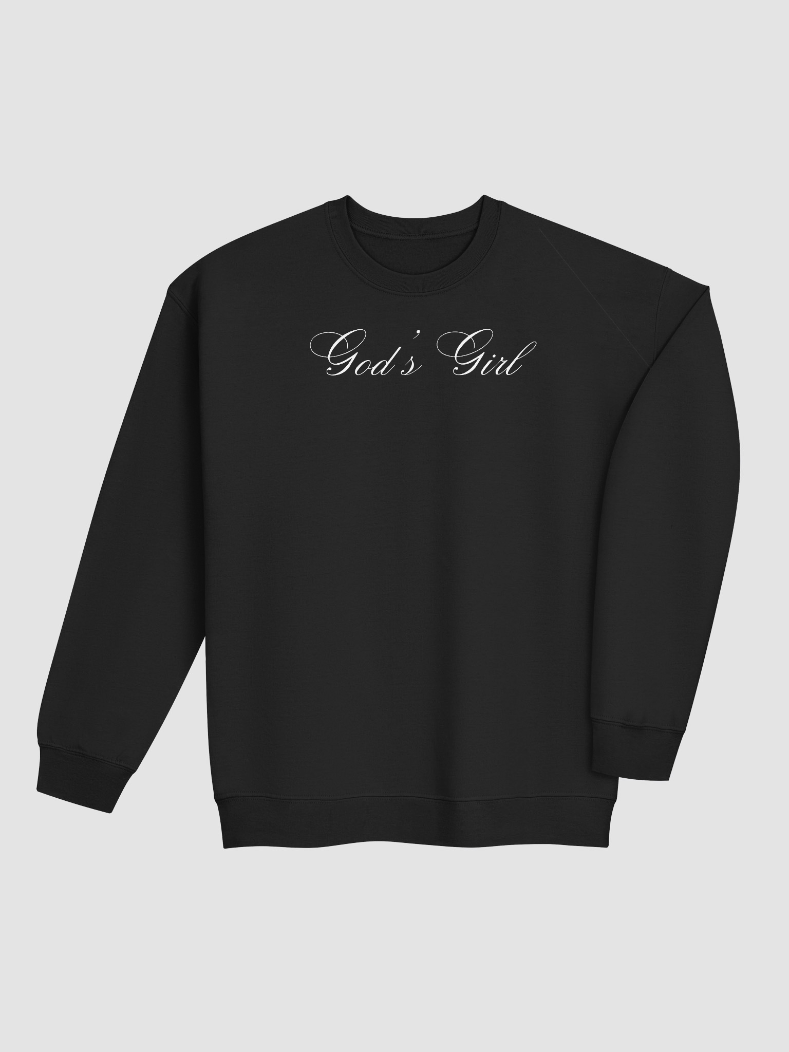 God's Girl Crew Neck - White Script product image (16)