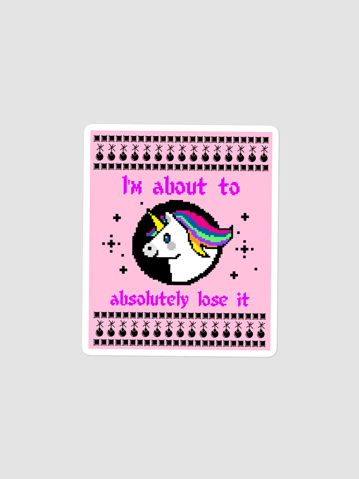 I'm about to lose it bubble free stickers product image (2)