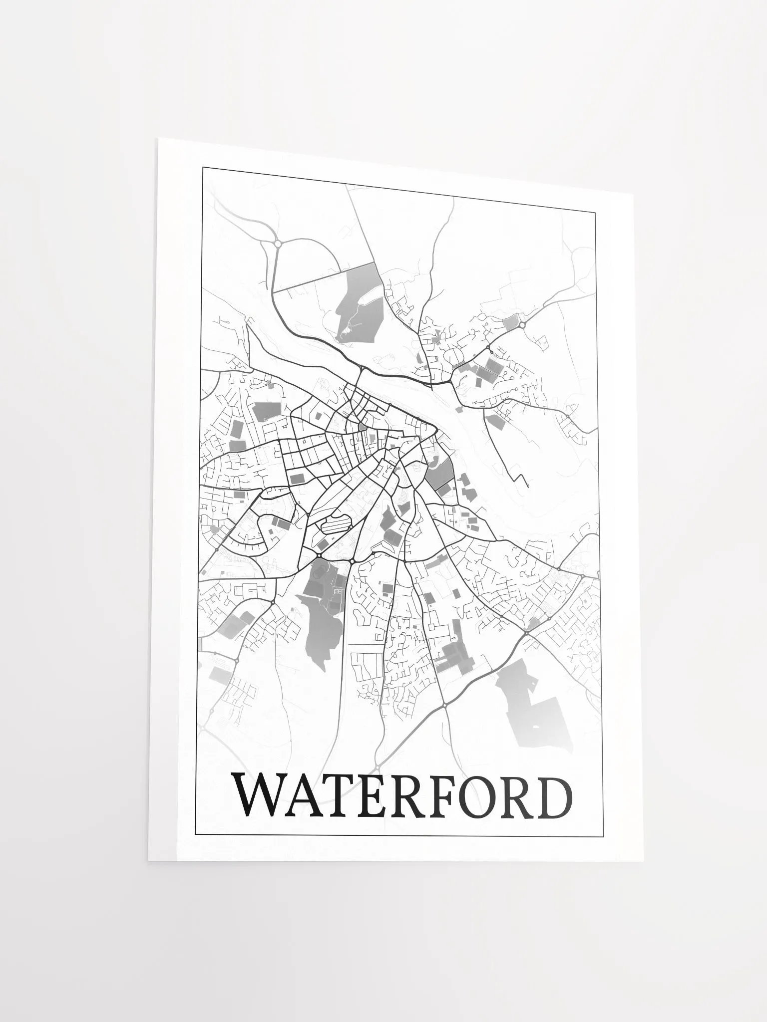 Waterford, Éire, city map print product image (11)