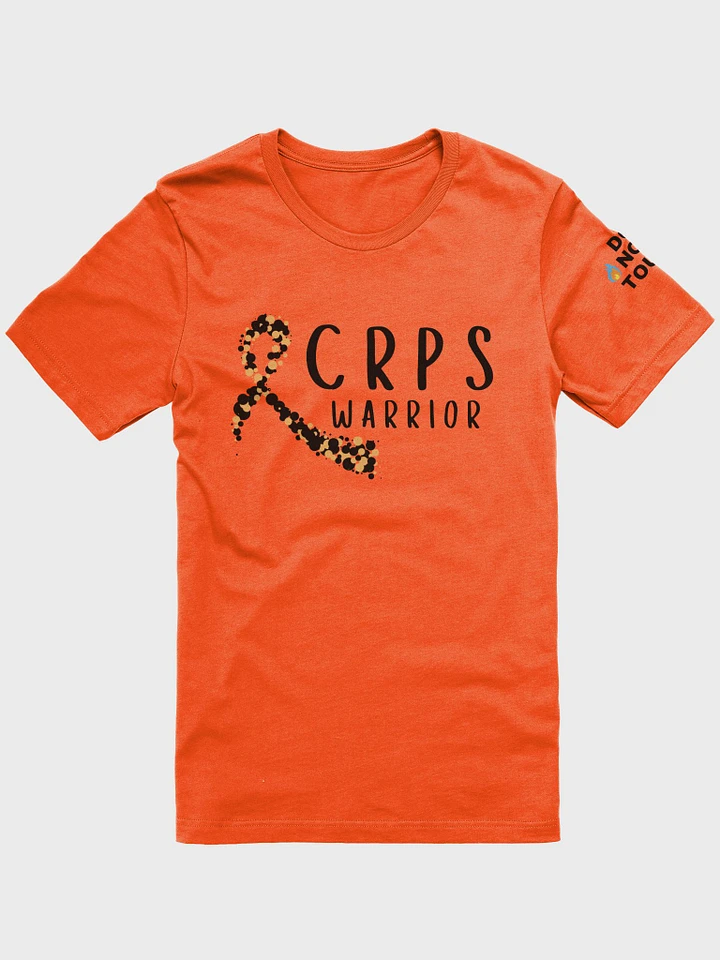 LIMITED EDITION- CRPS Warrior Bubble Ribbon Do Not Touch LEFT Arm 'Supersoft' Orange T-Shirt product image (1)