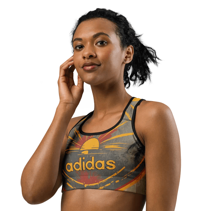 Tropical Sunburst All-Over Sports Bra product image (2)