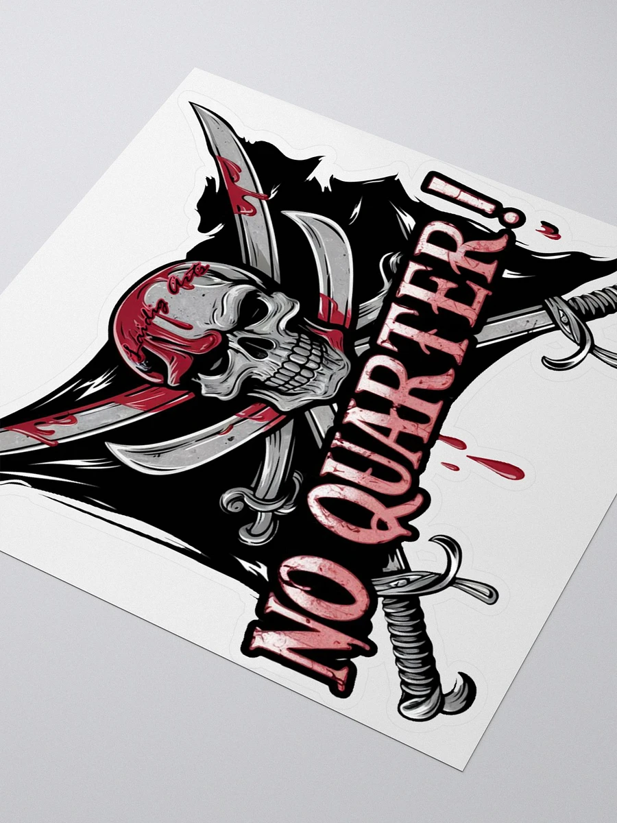 No Quarter Blades and Skull Sticker product image (9)