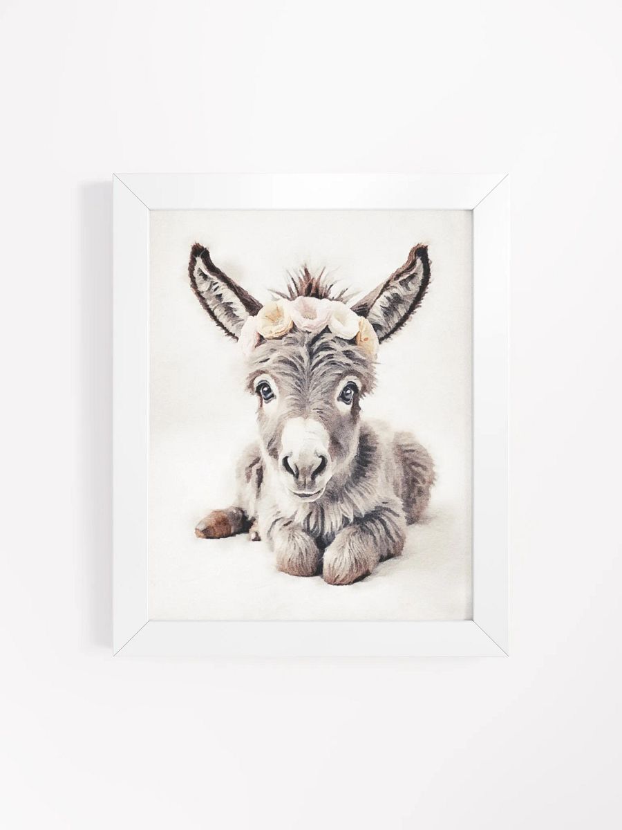 Floral Crowned Donkey Framed Poster product image (110)