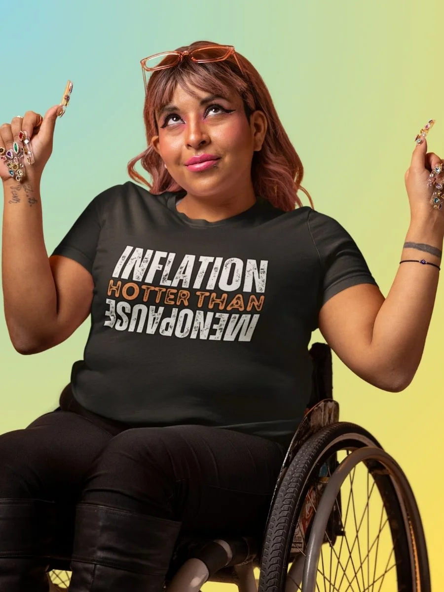 Funny Inflation Hotter Than Menopause Relaxed Fit T-Shirt product image (1)