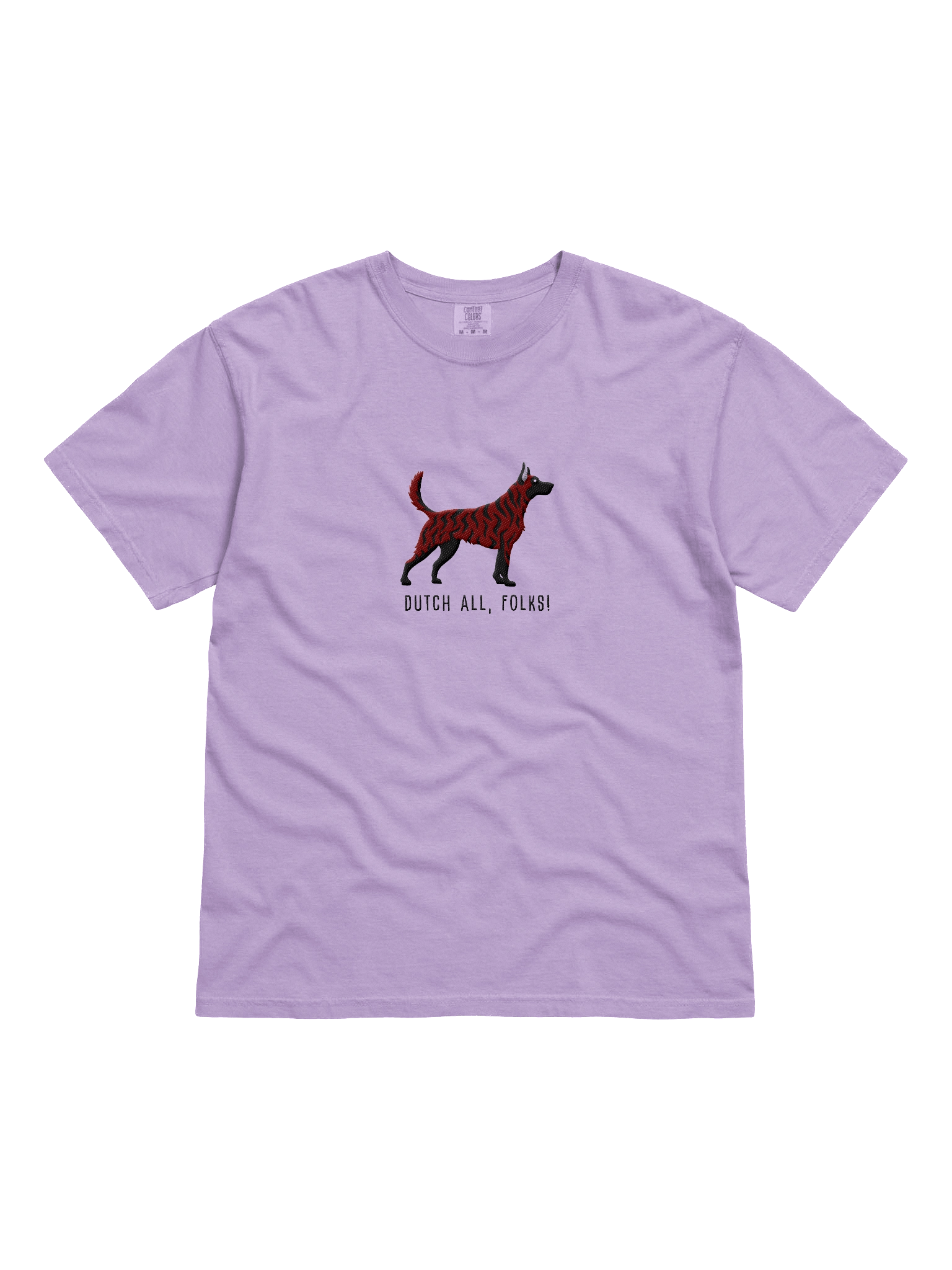 Dutch All, Folks! T-Shirt(Embroidered) of a Dutch Shepherd(Red Brindle) product image (41)