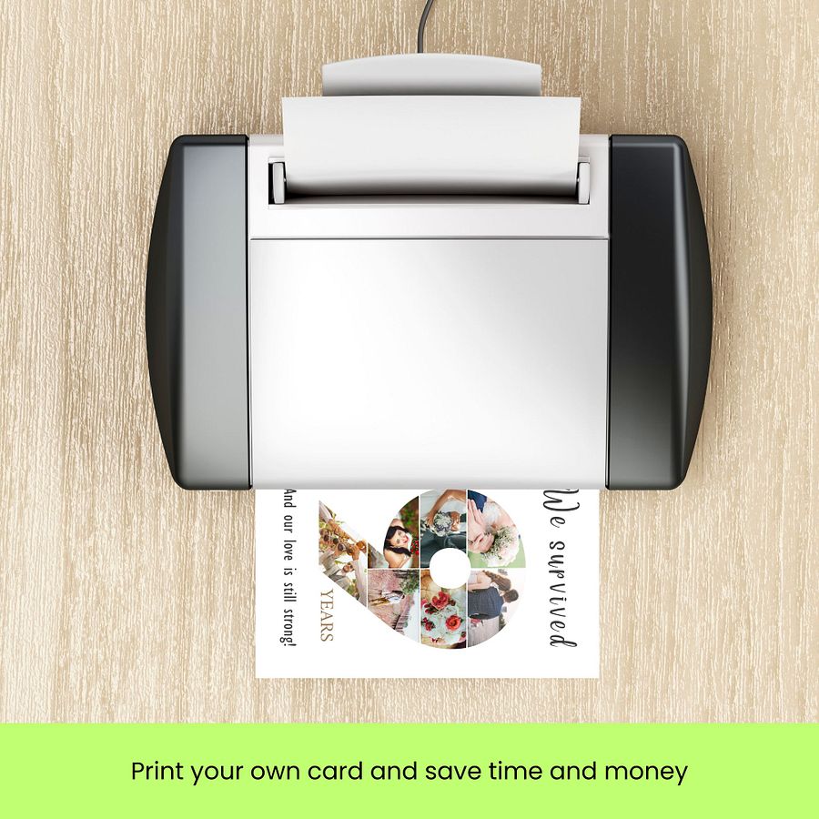 9 Year Anniversary Photo Card Editable Canva Template product image (9)