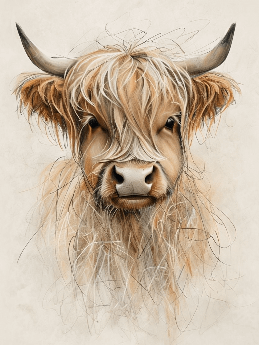 Highland Cow Chic Framed Poster product image (1)