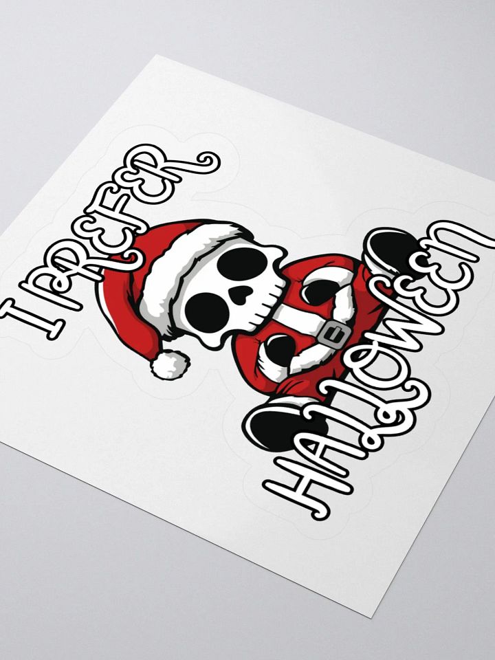 I Prefer Halloween Sticker product image (1)
