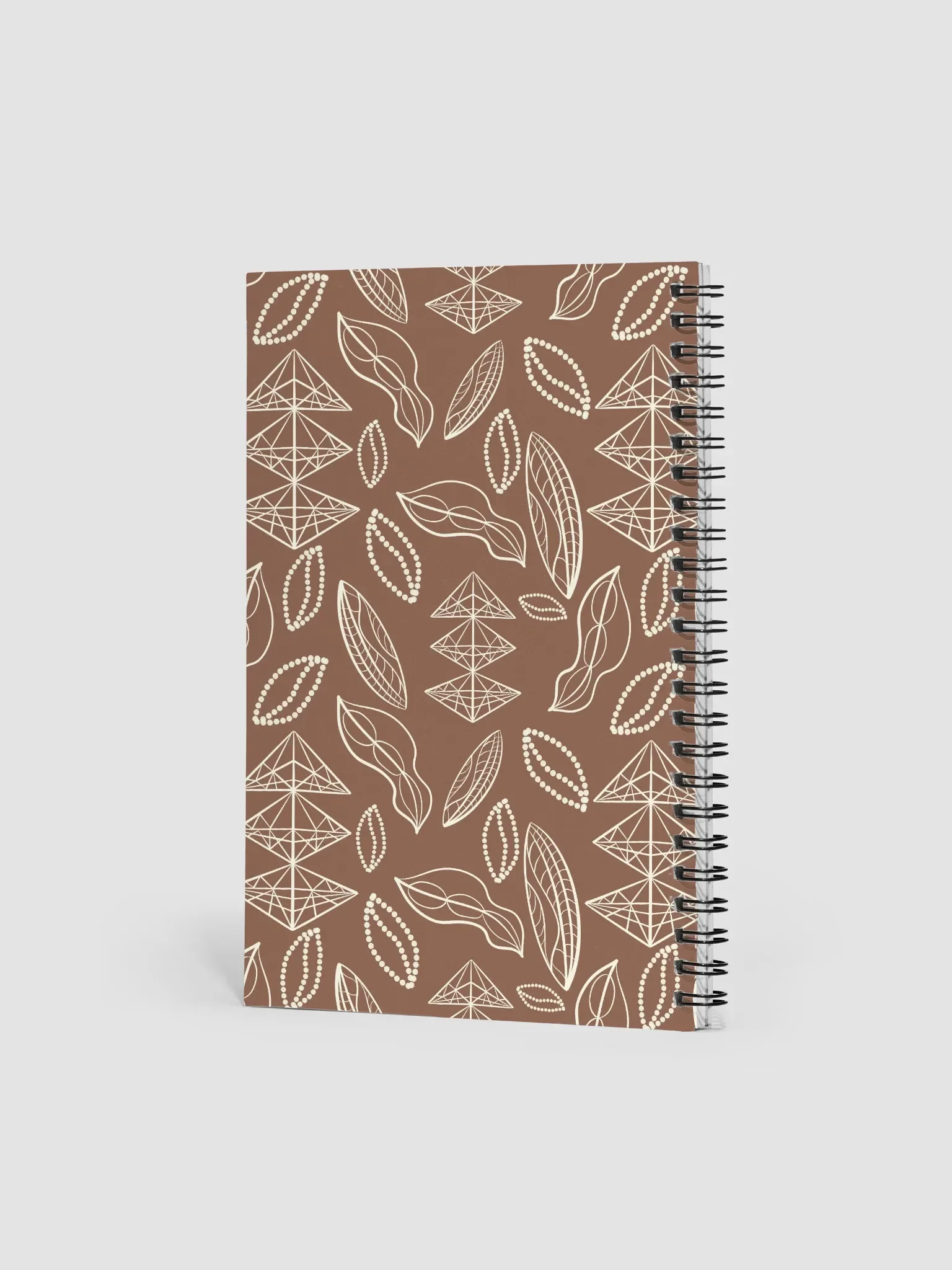 El Yunque Brew Bliss: Abstract Coffee Bean Earthy Notebook product image (2)